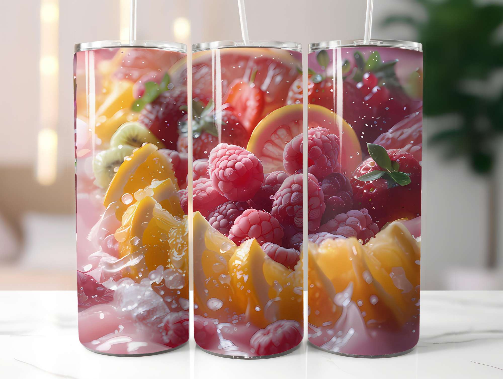 Tropical Fruit 5 Tumbler Wrap - CraftNest - Digital Crafting and Art