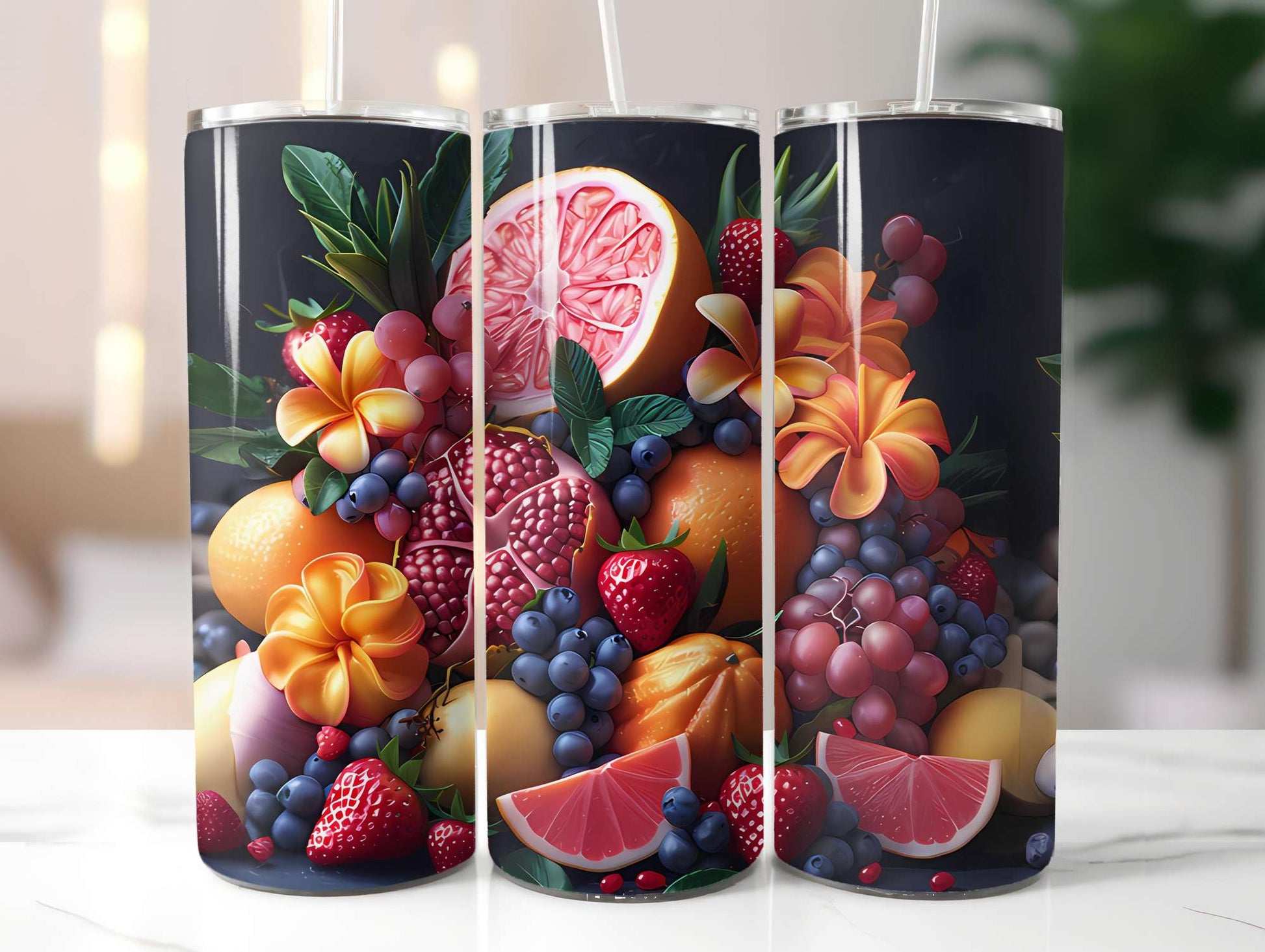 Tropical Fruit 1 Tumbler Wrap - CraftNest - Digital Crafting and Art