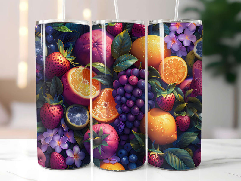 Tropical Fruit 2 Tumbler Wrap - CraftNest - Digital Crafting and Art