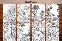 Tropical Summer Coloring Books - CraftNest - Digital Crafting and Art