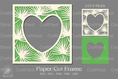 Tropical Frame 3D Light Box Paper Cut Clipart Bundle - CraftNest - Digital Crafting and Art