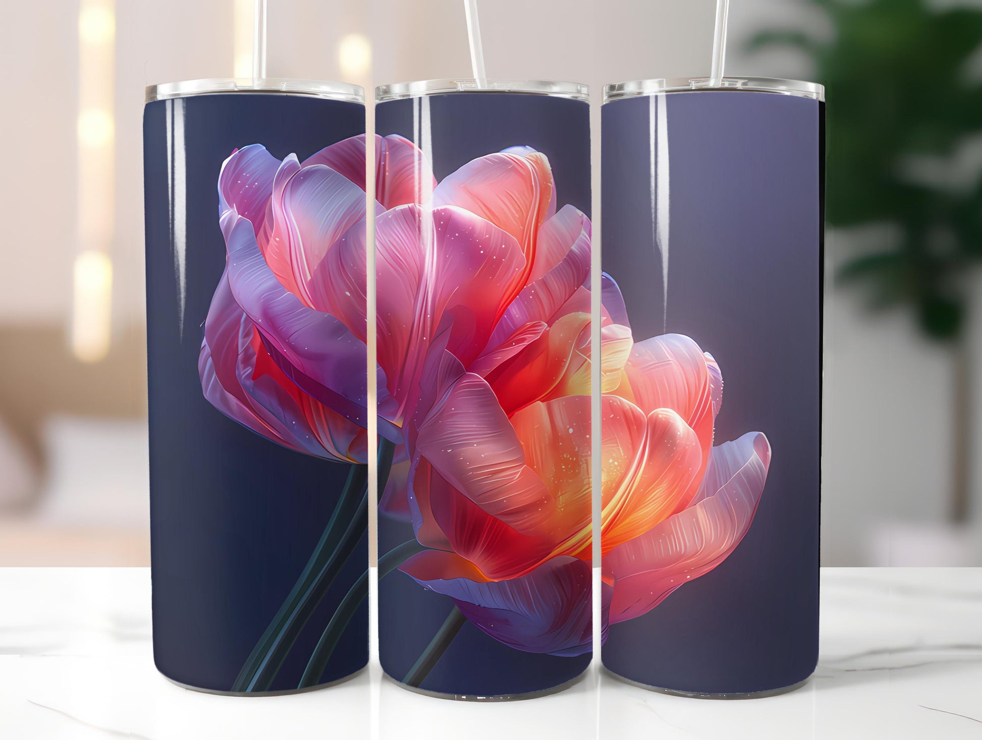 Tulips Flowers Tumbler Wrap - CraftNest - Digital Crafting and Art