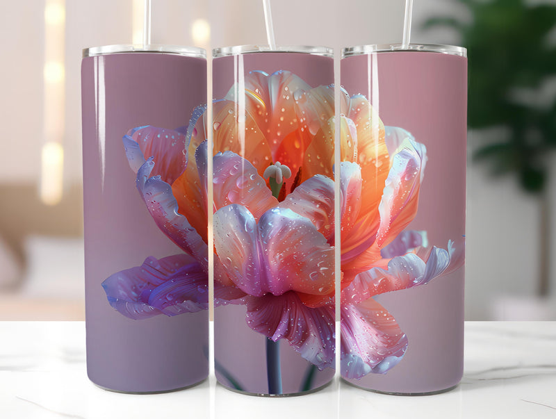 Tulips Flowers Tumbler Wrap - CraftNest - Digital Crafting and Art