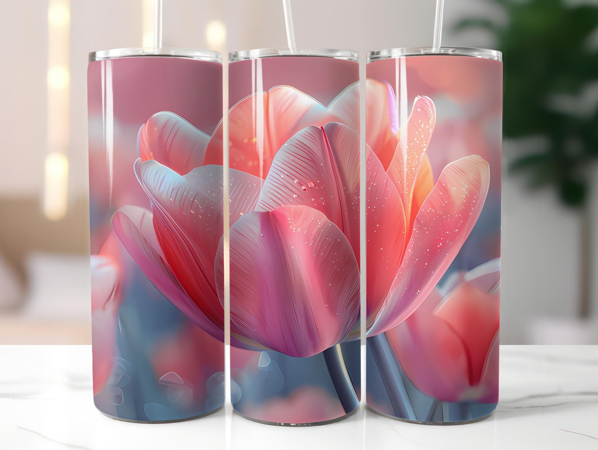 Tulips Flowers Tumbler Wrap - CraftNest - Digital Crafting and Art