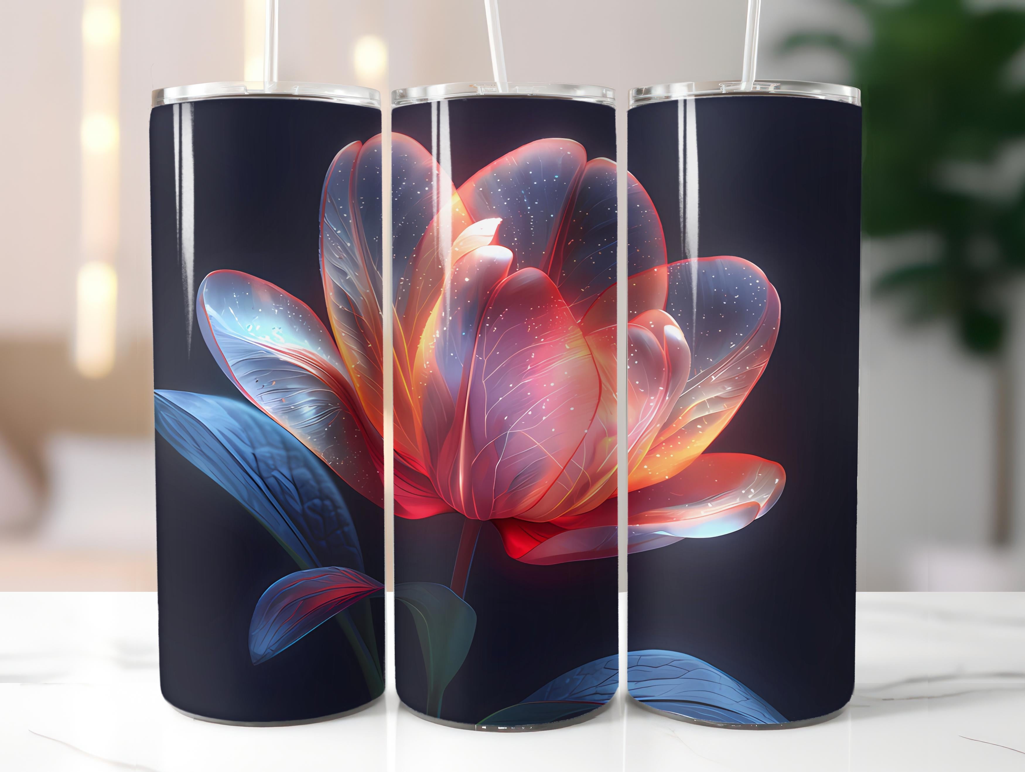 Tulips Flowers Tumbler Wrap - CraftNest - Digital Crafting and Art