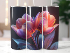 Tulips Flowers Tumbler Wrap - CraftNest - Digital Crafting and Art