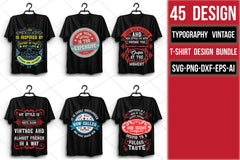 Typography Vintage T Shirt Bundle 2 - CraftNest - Digital Crafting and Art