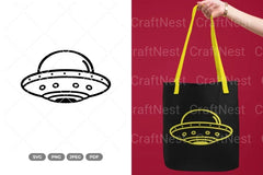 UFO Outer Space Clipart Bundle - CraftNest - Digital Crafting and Art