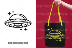 UFO Outer Space Clipart Bundle - CraftNest - Digital Crafting and Art