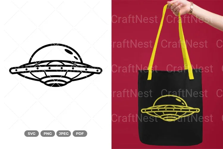 UFO Outer Space Clipart Bundle - CraftNest - Digital Crafting and Art