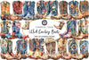 USA Cowboy Boots Clipart Bundle