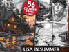 USA In Summer Coloring Books