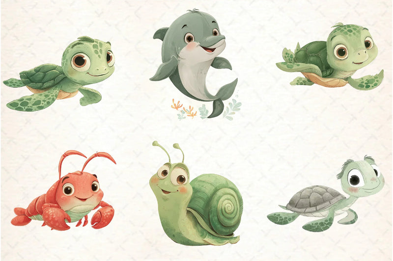 Under the Sea Clipart Bundle - CraftNest - Digital Crafting and Art