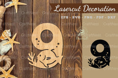 Underwater Number Nine Lasercut Decoration Clipart Bundle - CraftNest - Digital Crafting and Art