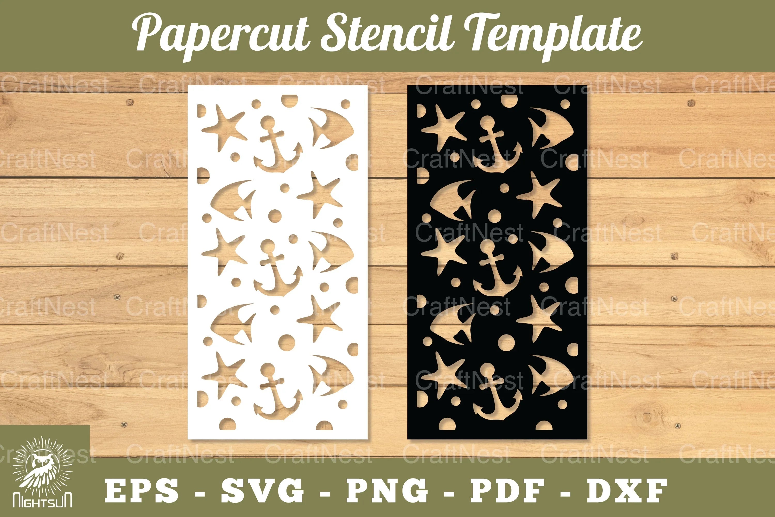 Underwater Papercut Stencil Clipart Bundle - CraftNest - Digital Crafting and Art