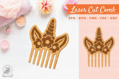 Unicorn Laser Cut Comb SVG Bundle - CraftNest - Digital Crafting and Art