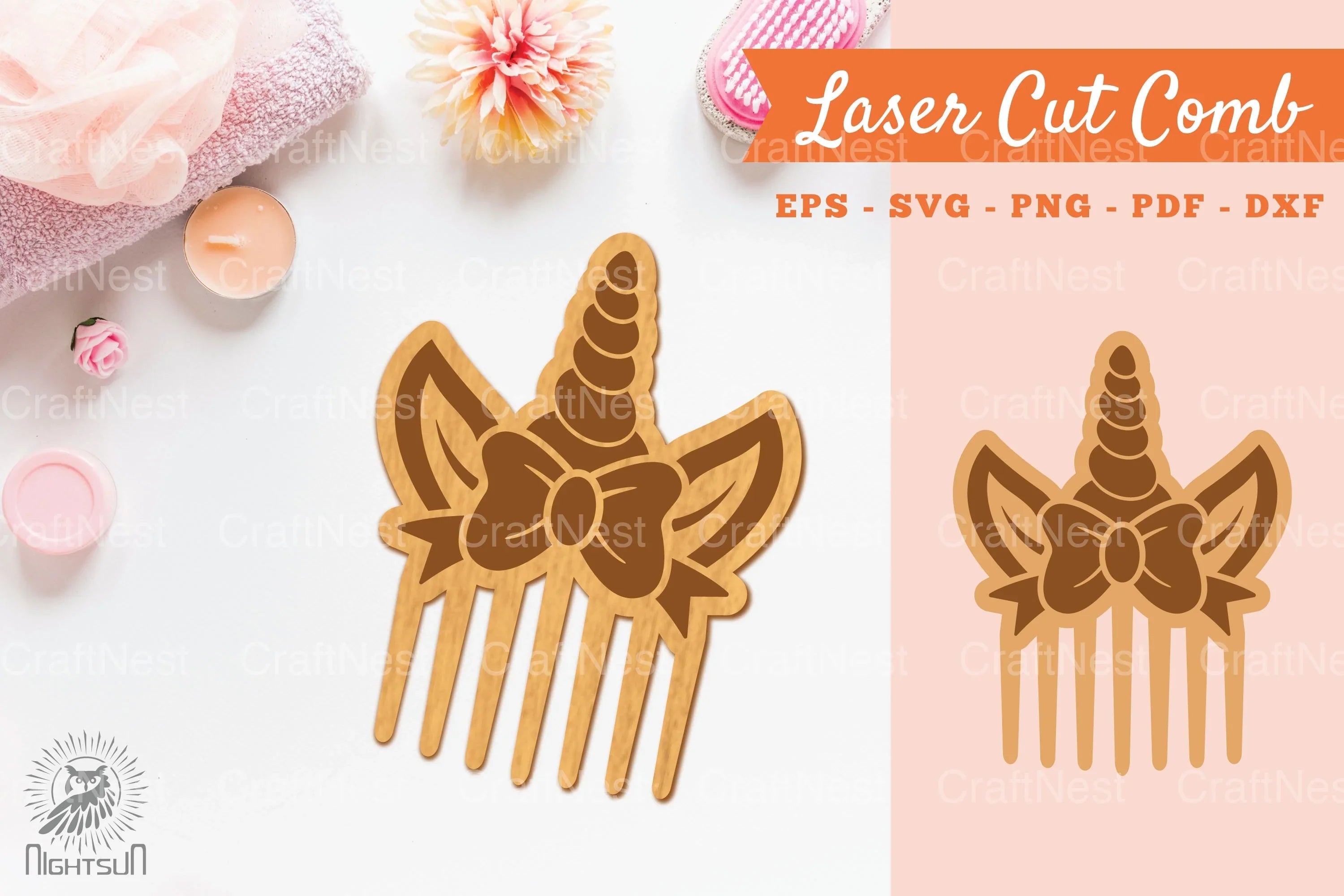 Unicorn Laser Cut Comb SVG Bundle - CraftNest - Digital Crafting and Art