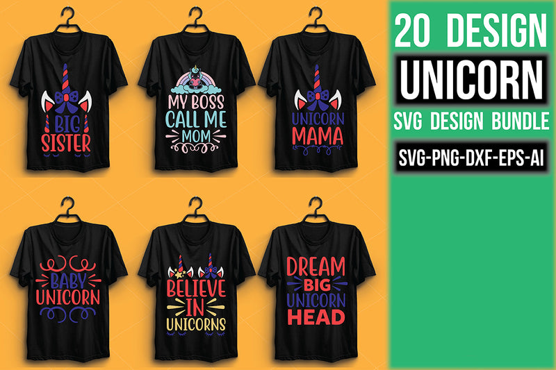 Unicorn SVG Bundle 7 - CraftNest - Digital Crafting and Art