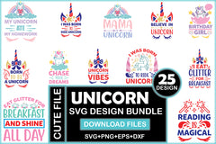 Unicorn SVG Bundle 11 - CraftNest - Digital Crafting and Art
