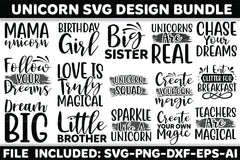 Unicorn Design SVG Bundle - CraftNest - Digital Crafting and Art