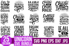 Unicorn SVG Bundle 8 - CraftNest - Digital Crafting and Art