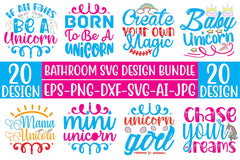 Unicorn SVG Bundle 1 - CraftNest - Digital Crafting and Art