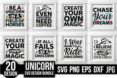 Unicorn SVG Bundle 12 - CraftNest - Digital Crafting and Art