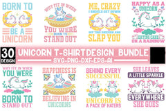 Unicorn T-Shirt Design SVG Bundle 1 - CraftNest - Digital Crafting and Art