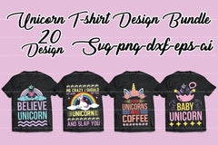 Unicorn T-Shirt Design SVG Bundle 2 - CraftNest - Digital Crafting and Art