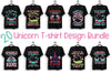 Unicorn T Shirt Bundle 4
