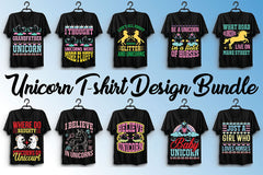 Unicorn T Shirt Bundle 5 - CraftNest - Digital Crafting and Art
