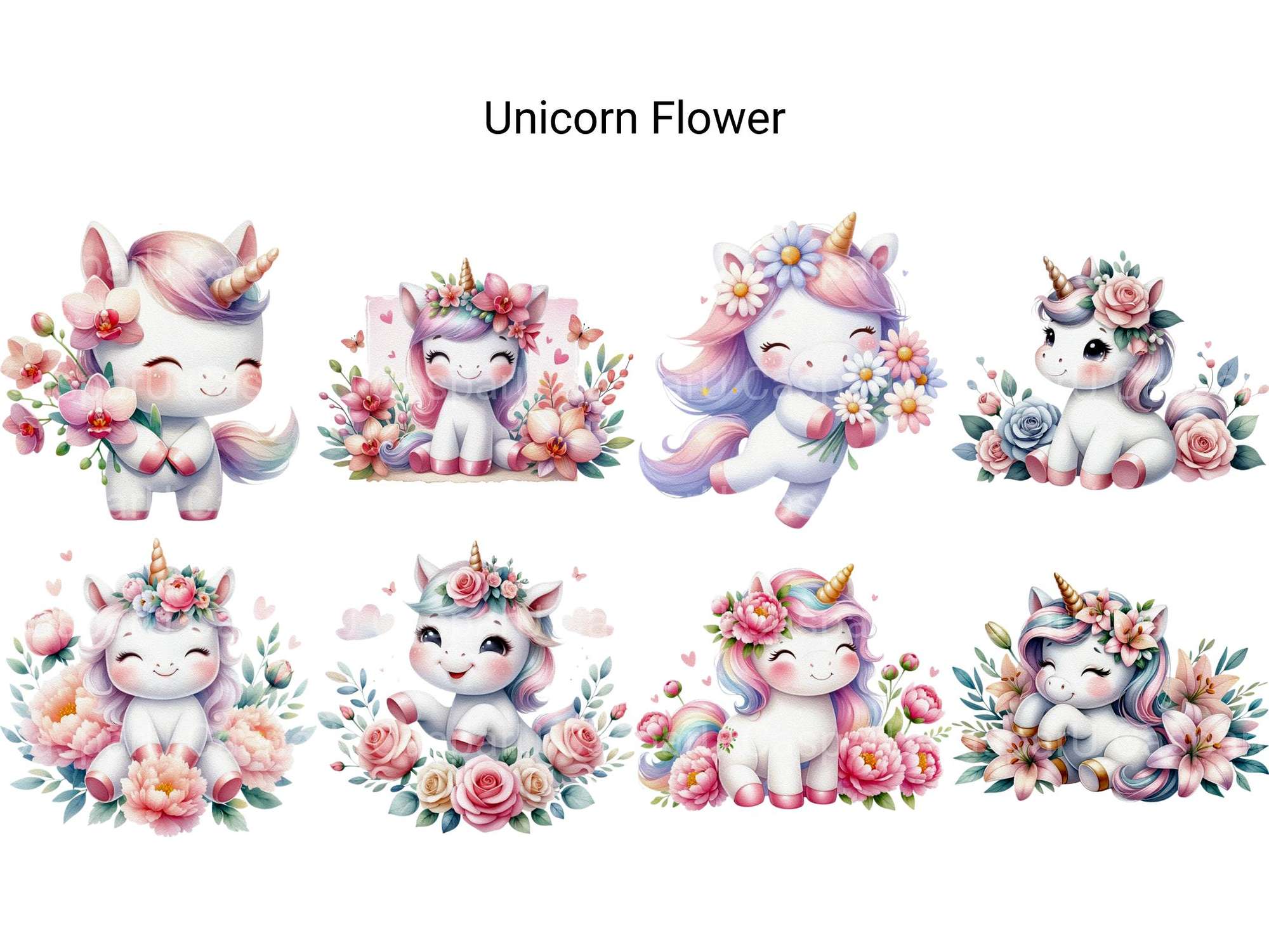 Unicorn Flower - CraftNest - Digital Crafting and Art