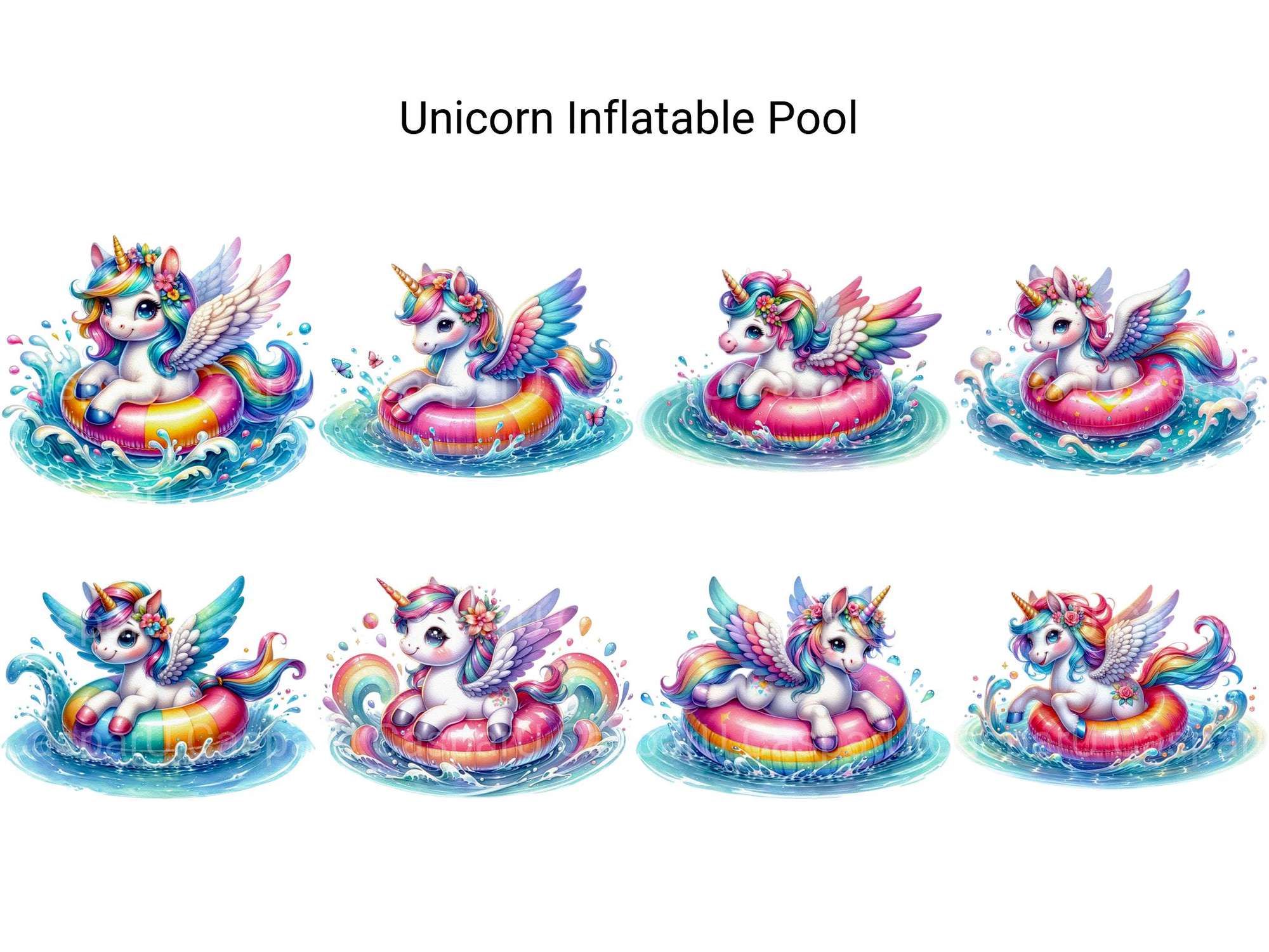 Unicorn Inflatable Pool - CraftNest - Digital Crafting and Art