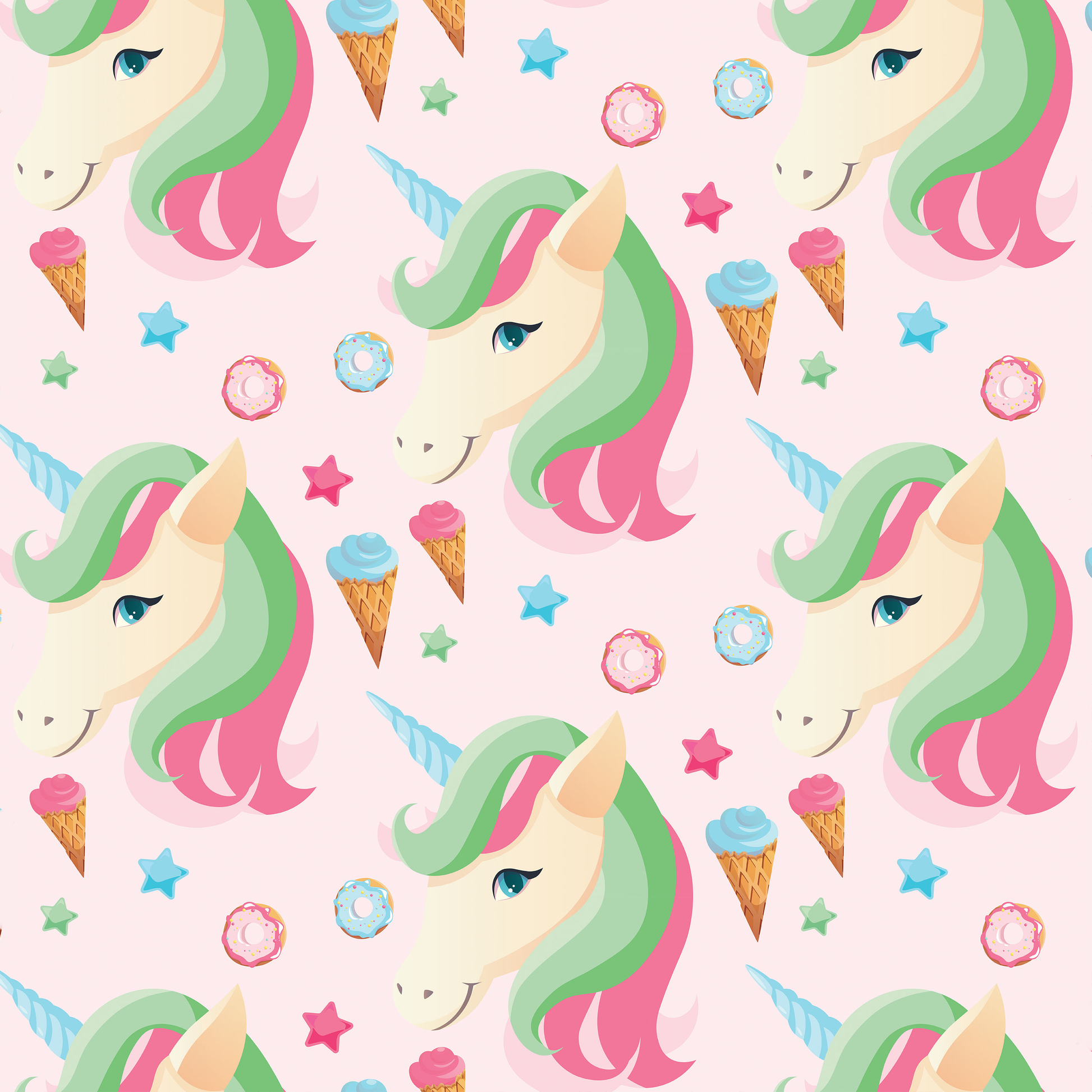 Unicorn Seamless Digital Paper - CraftNest - Digital Crafting and Art