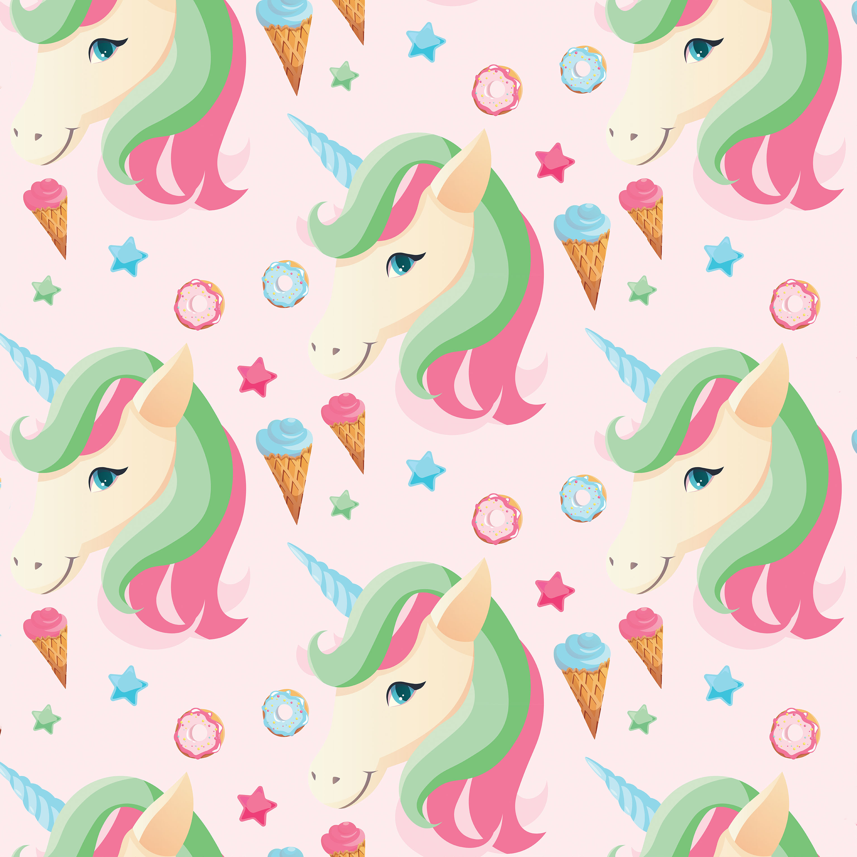 Unicorn Seamless Digital Paper - CraftNest - Digital Crafting and Art