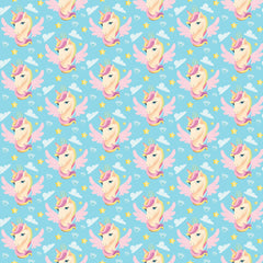 Unicorn Seamless Digital Paper - CraftNest - Digital Crafting and Art