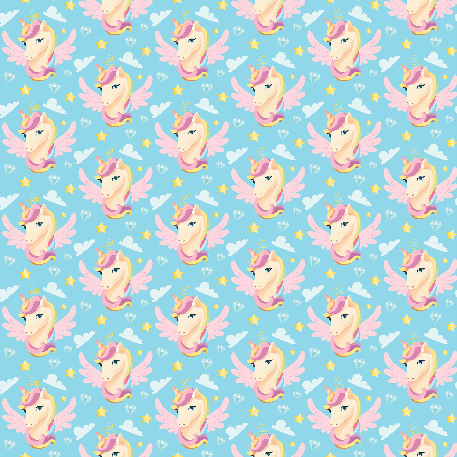 Unicorn Seamless Digital Paper - CraftNest - Digital Crafting and Art