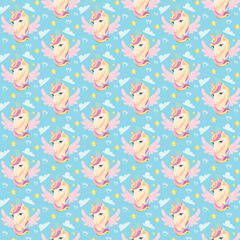 Unicorn Seamless Digital Paper - CraftNest - Digital Crafting and Art