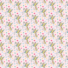 Unicorn Seamless Digital Paper - CraftNest - Digital Crafting and Art