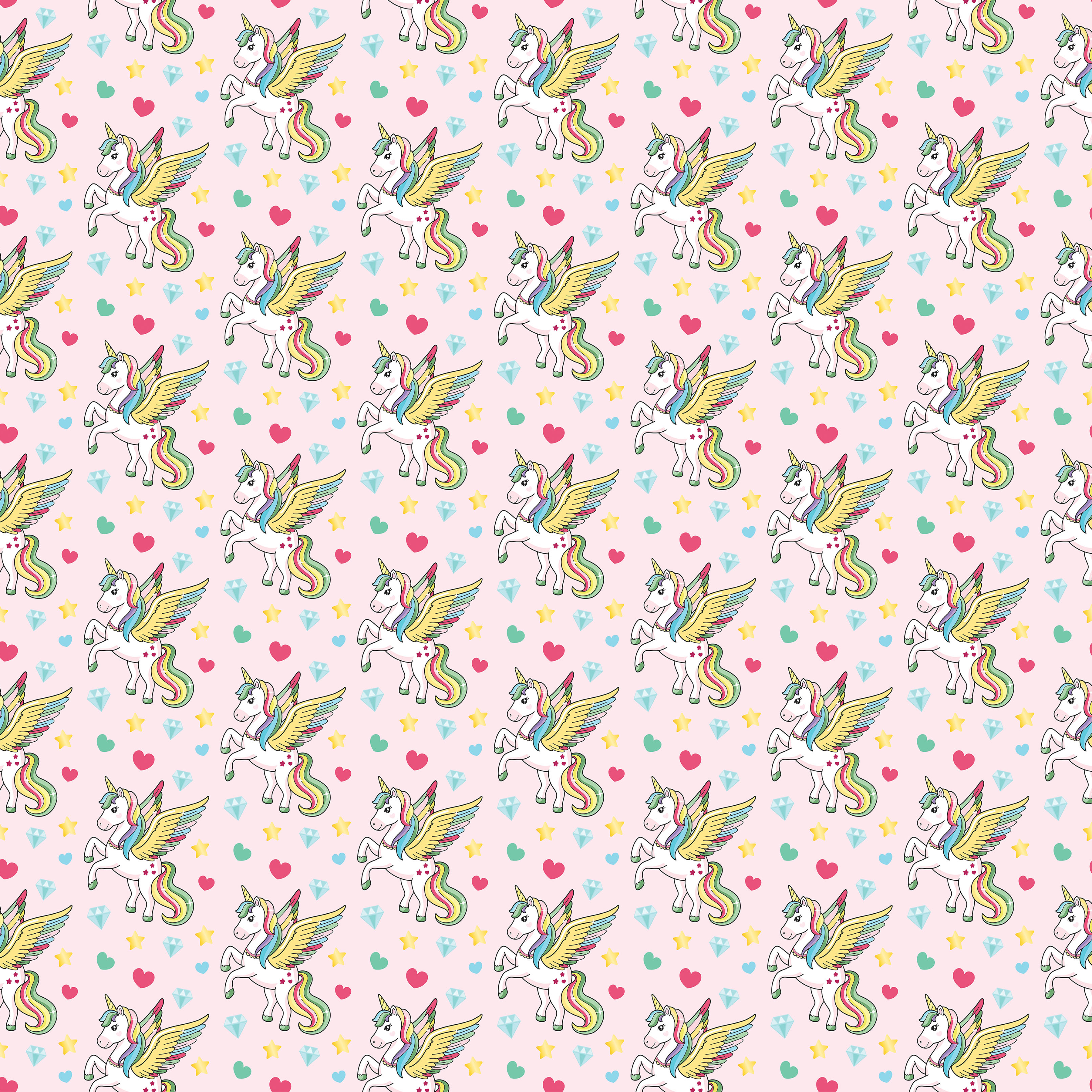 Unicorn Seamless Digital Paper - CraftNest - Digital Crafting and Art