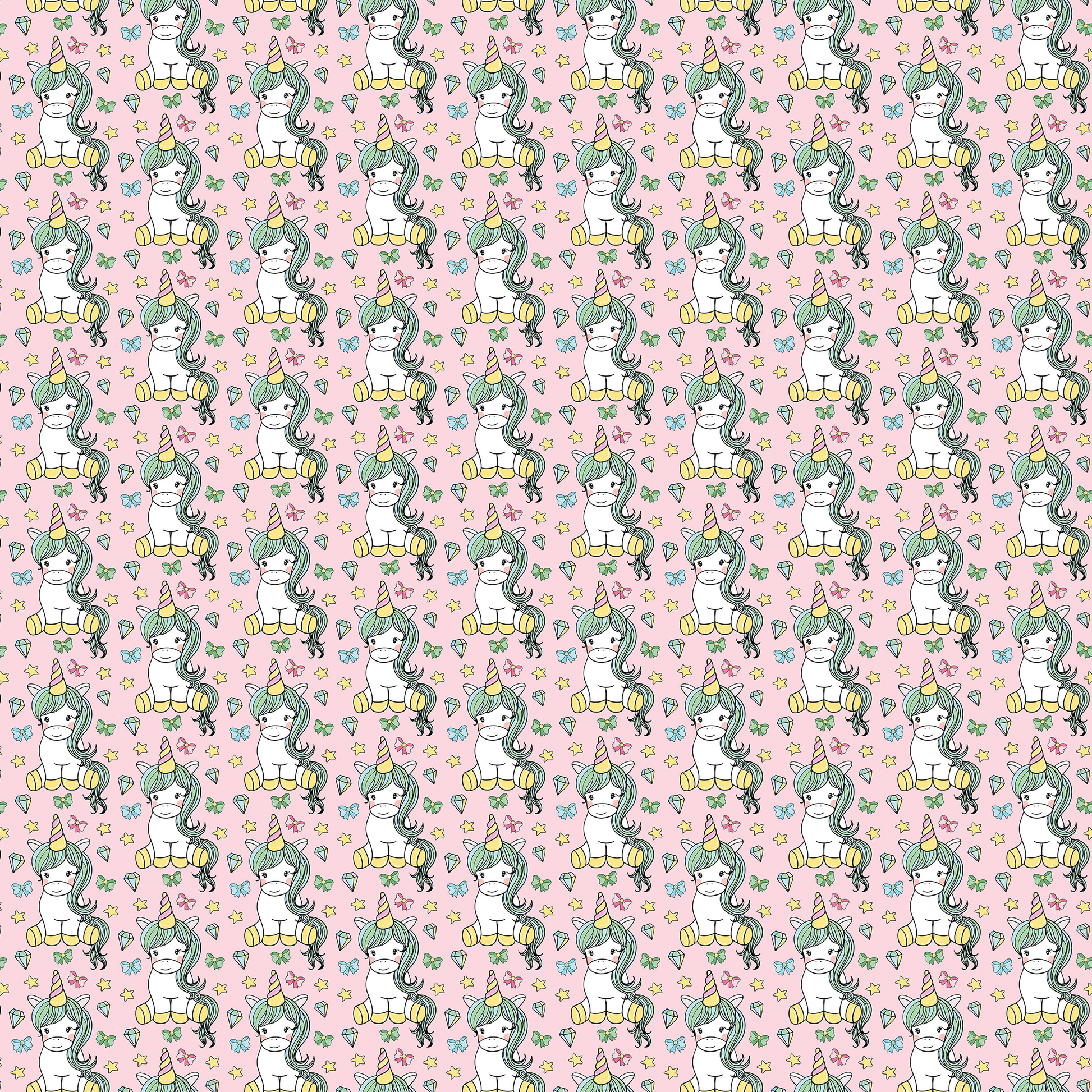 Unicorn Seamless Digital Paper - CraftNest - Digital Crafting and Art