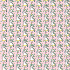 Unicorn Seamless Digital Paper - CraftNest - Digital Crafting and Art