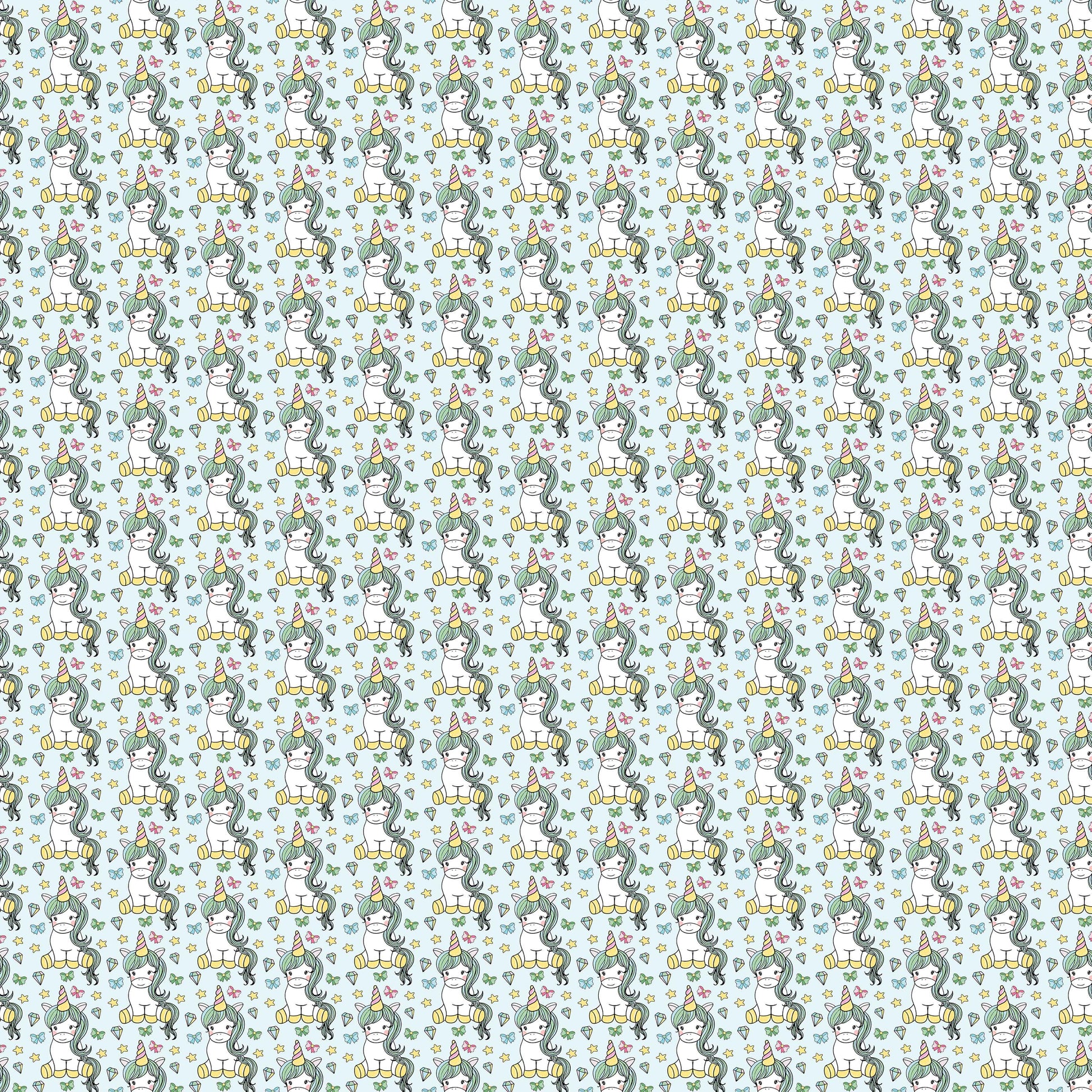 Unicorn Seamless Digital Paper - CraftNest - Digital Crafting and Art