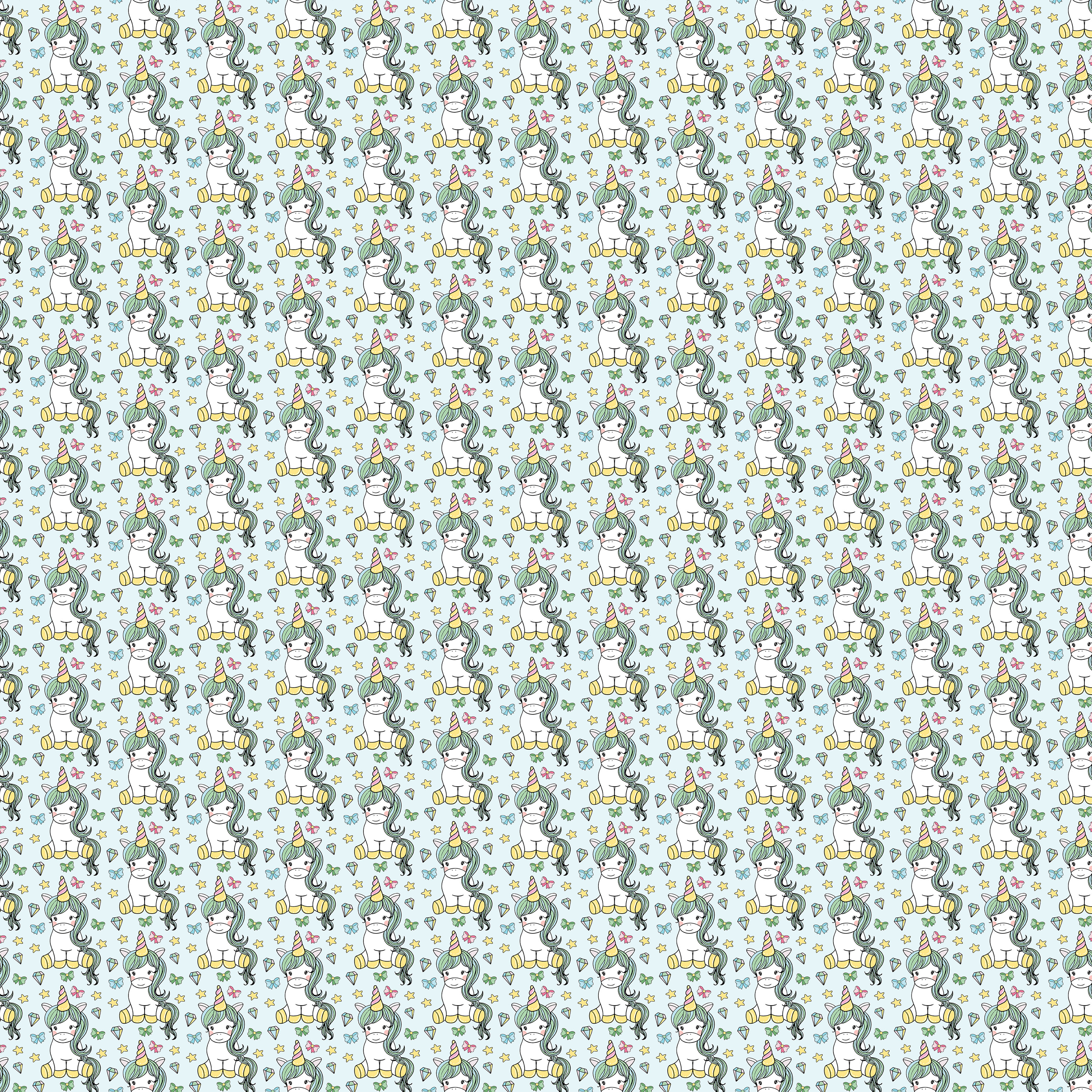 Unicorn Seamless Digital Paper - CraftNest - Digital Crafting and Art