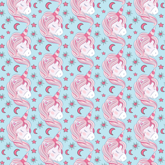 Unicorn Seamless Digital Paper - CraftNest - Digital Crafting and Art