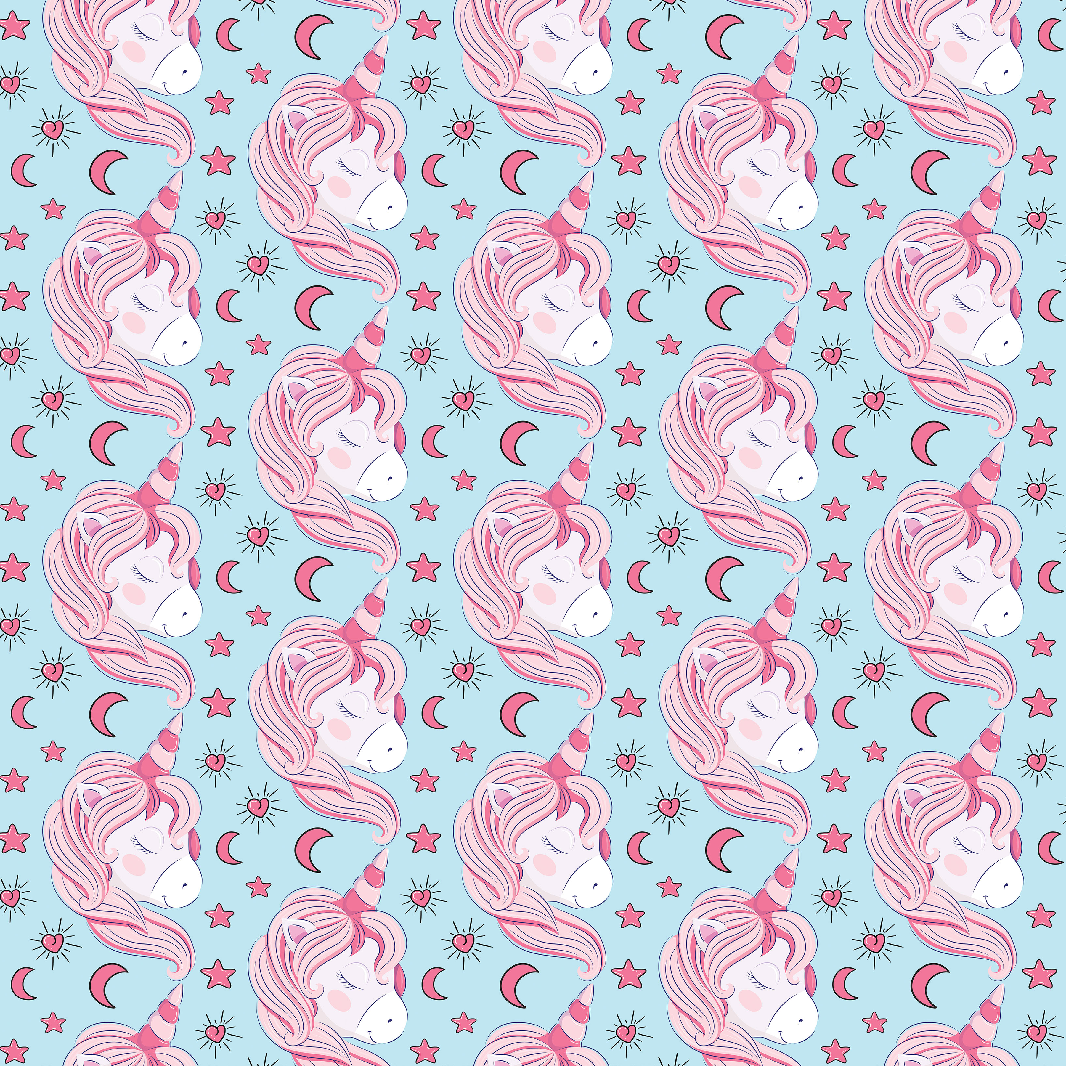 Unicorn Seamless Digital Paper - CraftNest - Digital Crafting and Art