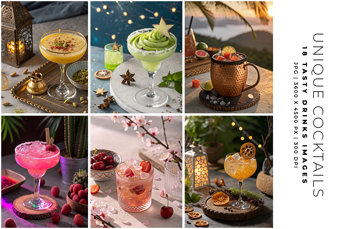 Unique Cocktails & Drinks - Stock Images