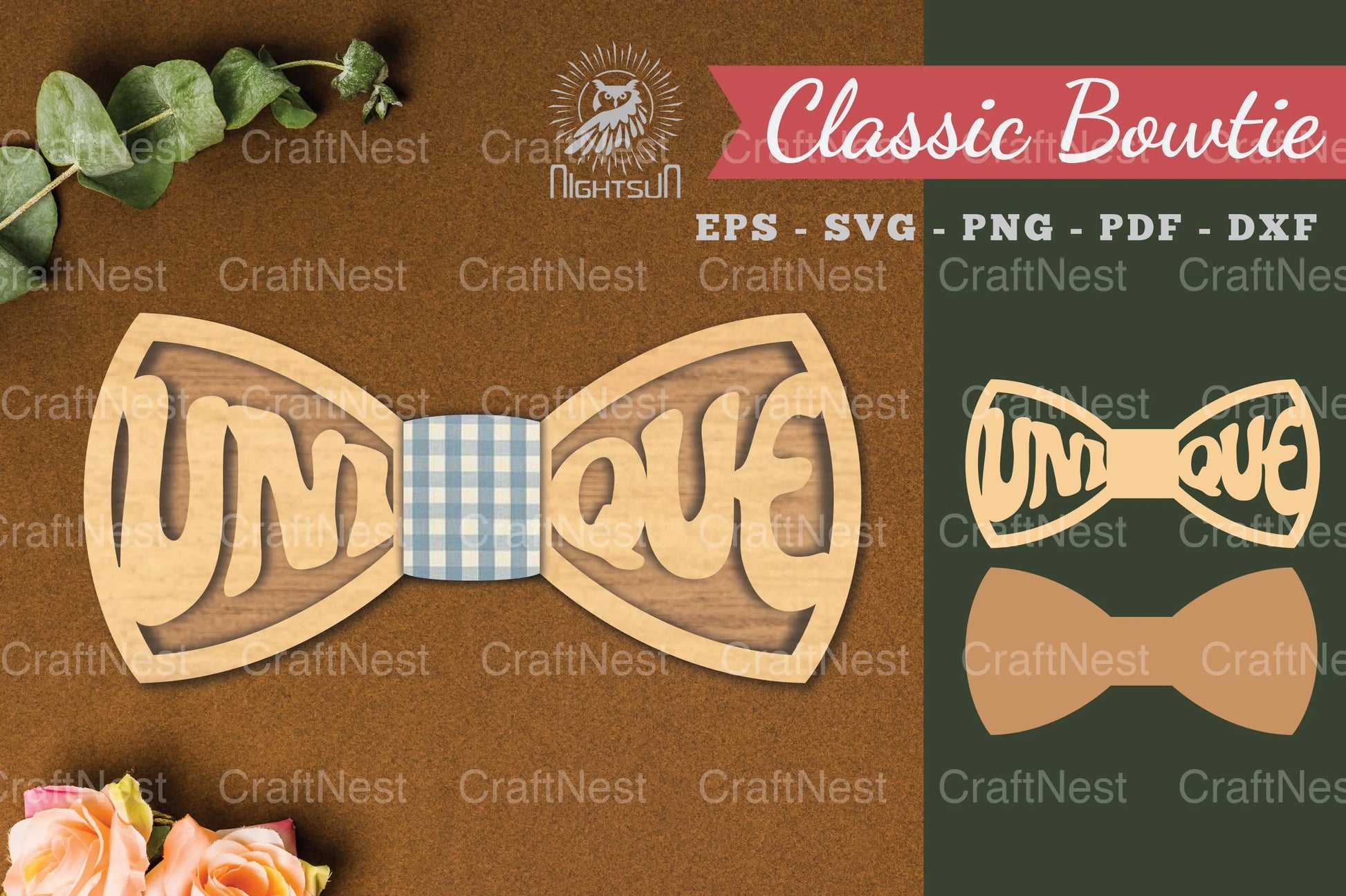 Unique Laser Cut Bowtie SVG Bundle - CraftNest - Digital Crafting and Art