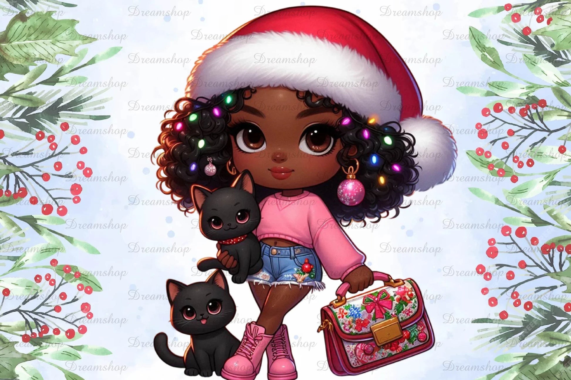 Christmas Girl Design Clipart Bundle - CraftNest - Digital Crafting and Art