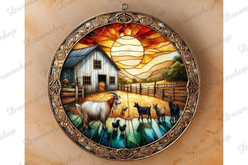 Stained Glass Farm Animals Clipart Bundle 13 - CraftNest - Digital Crafting and Art